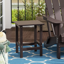 Patio Outdoor Top End Side Table Room Coffee Portable Square Bistro Deck... - €60,25 EUR