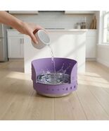 No Spill Dog Water Bowl Guard  Anti Splash Pet Bowl Attachment for Messy... - $21.99