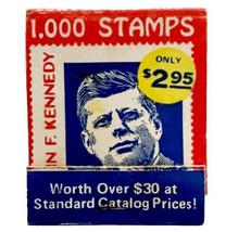 John F Kennedy Kenmore Stamp Advertisement Vintage Matchbook Full Unused E34m2 - £19.66 GBP