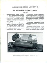 IBM 921 International Automatic Carriage Manual 1938 International Business Mach - $98.90