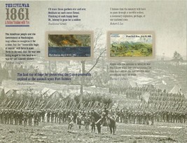 Civil War 1861 Fort Sumter First Bull Run Sheet/12  -  Stamps Scott 4522-23 - £10.53 GBP