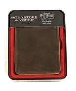New Roundtree &amp; Yorke Men&#39;s Slim Pocket With Wing Leather Wallet Variety... - $54.69 CAD