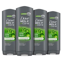 Dove Men+Care Body Wash Extra Fresh 4 Count for Men&#39;s 18 Fl Oz (Pack of 4) - $52.51