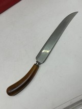 Bakelite Handle 13&quot; VTG Universal Resistain Stainless Steel Knife Caramel - £11.65 GBP