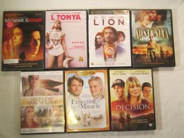 Lot Of 7 Dvd Movies Australia Lion My Name Is Khan I, Tonya Decision [12N9] - £12.31 GBP