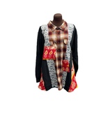 Ladies Bohemian Grunge Upcycled Reworked Duster / Top - $85.00