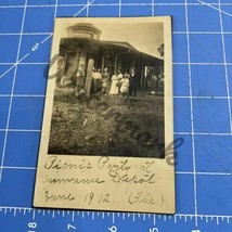 rppc postcard Picnic Family At Suwannee Depot June 1912 Florida - $225.96 MXN