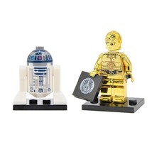 2pcs C3PO with R2D2 in Star Wars Mini figure Building Blocks Toys - £7.16 GBP