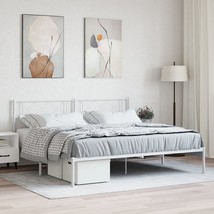Metal Bed Frame Metal Bed Frame Rectangular Modern - $292.03 CAD