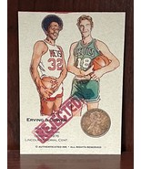 Julius Erving &amp; Dave Cowens Authenticated Ink REJECTED 1976 Lincoln Memo... - $6.18