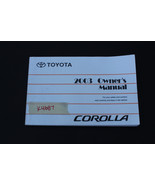 2003 TOYOTA COROLLA OWNER&#39;S AND OPERATOR&#39;S MANUAL BOOK K4687 - $38.70