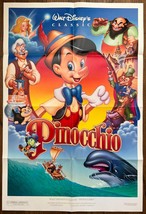 Walt Disney&#39;s PINOCCHIO (R-1992) Double-Sided Style A 1-Sheet with Seria... - $75.00