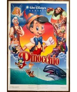 Walt Disney&#39;s PINOCCHIO (R-1992) Double-Sided Style A 1-Sheet with Seria... - $102.90 CAD