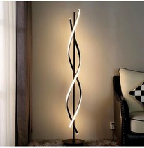 53&quot; Led Spiral Floor Lamp For Living Room With Remote 35w Dimmable Standing Lamp - £101.23 GBP