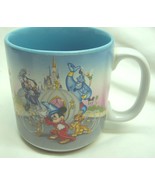 VINTAGE 1996 Walt Disney World CERAMIC MUG CUP Peter Pan Aladdin Mickey ... - $365.18 MXN