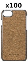 NEW Lot of 100 Platinum CORK Protective Phone Case for iPhone 8 7 6 6S SE - £105.27 GBP