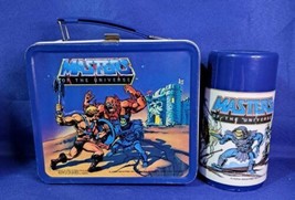 Vintage 1983 Masters Of The Universe Metal Lunchbox With Thermos  - £104.38 GBP