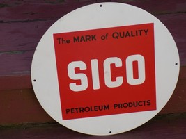 Vintage SICO Petroleum Products Metal Sign - $1,199.48 MXN