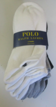 Six Pairs polo Ralph Lauren Womens no show socks size 4-10 assorted colors - £13.39 GBP