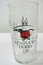 Kentucky Derby131 2005 Commemorative Juice Drink Glass Cup Design Winnin... - $24.85