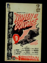 Women In B*ndage Original Window Card 1942-11X22 -GAIL PATRICK-NANCY KELLY- - £80.71 GBP