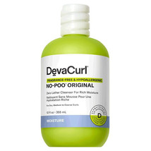 DevaCurl Fragrance-Free No Poo Original Zero Lather Cleanser/Rich Moisture 12 oz - £23.61 GBP