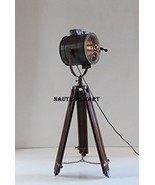 Designer Tripod Search Light Floor Lamp With Wooden Stand By NauticalMart - $3,526.65 MXN