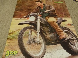 Taylor Lautner Selena Gomez teen magazine poster clipping Twilight motorcycle - £3.99 GBP