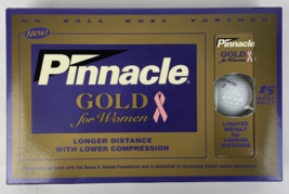 New Pinnacle Gold for Women Breast Cancer Pink Ribbon Golf Balls 1 Box 15 Balls - $27.71