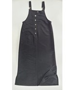 Vintage 90s Y2K MATCH USA Black Overalls Dress Grunge CottageCore Size S... - £38.95 GBP