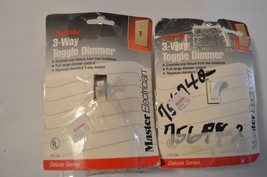 3 way toggle Dimmer  White  True value Lot 2 switches  inv E48 - $8.30