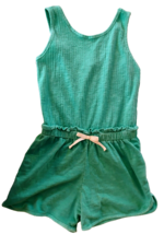 Cat &amp; Jack Girls Ribbed Romper Turquoise  SIZE L (10/12) - $15.82