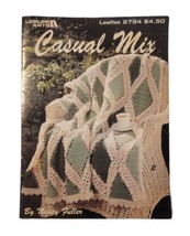 Leisure Arts Casual Mix Afghans Pattern Leaflet By: Nancy Fuller #2794 - £4.78 GBP