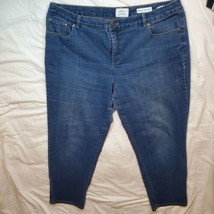Just My Size Blue Jeans Womens 20W Classic Straight Leg Stretch Tummy Control - £13.61 GBP