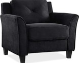 LifeStyle Solutions Arm Chair, 35.4&quot; W x 32.0&quot; D x 32.7&quot; H, Black - £242.90 GBP