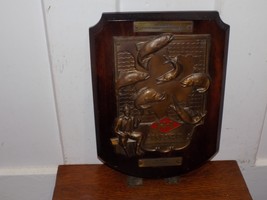 Vintage 1953 Horrocks Ibbotson Company Embossed Metal Wood Award - $54.45