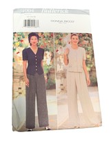 Butterick 4004 Donna Ricco Sew Pattern Suit Top Pants Size 12-14-16 uncu... - $10.67