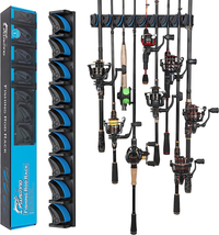 Vertical Fishing Rod Holder, Wall Mounted Rack - £25.64 GBP