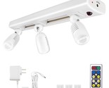 Led Track Light Plug In Spotlight, Accent Light With Remote And 3 Adjust... - $56.99