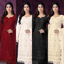 Women Wedding Salwar Kameez Suit Georgette heavy Indian embroidery XS-XXL - £38.69 GBP+
