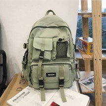 Teenager Laptop Backpack Multifunctional Women Men Canvas School Bag High Qualit - £31.18 GBP