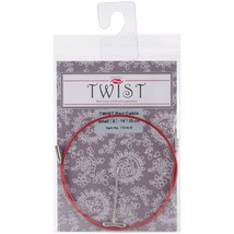 CHIAOGOO 14-Inch Twist Lace Interchangeable Cables, Small, Red - $17.99