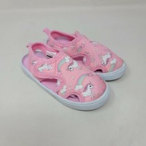 tombik Toddler Sandals Sz 7 Girls Pink Unicorn - $11.87