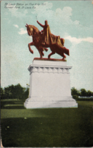 St. Louis Statue of Fine Arts Hill Forrest Park St. Louis MO Postcard PC573 - £3.91 GBP