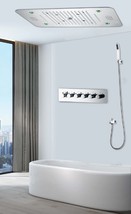 Cascada Luxury 15x23 Rectangle Music LED shower system with built-in B... - £2,003.32 GBP