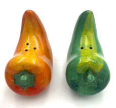 Chili Pepper ~ Salt and Pepper Shaker Set ~ Red and Green ~ Ceramic - $14.99