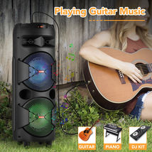 1000-5000W Portable Bluetooth Speaker Heavy Bass Sound System Party AUX FM - £42.00 GBP