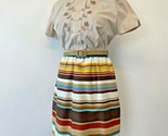 Vintage Bobbie Brooks Skirt Striped size XS Ship n Shore Top M Embroider... - £13.44 GBP