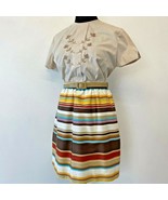Vintage Bobbie Brooks Skirt Striped size XS Ship n Shore Top M Embroider... - £13.29 GBP