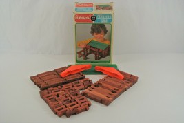 Playskool Canadian Logs Vintage Building Set Milton Bradley 5 Pieces Missing - £18.87 GBP